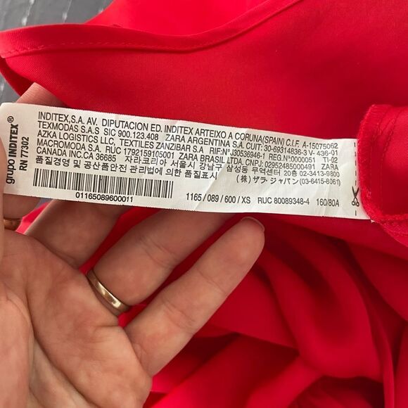 Zara Satin Effect Midi Dress - Picture 14 of 16